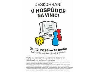 Deskohraní v hospůdce na Vinici